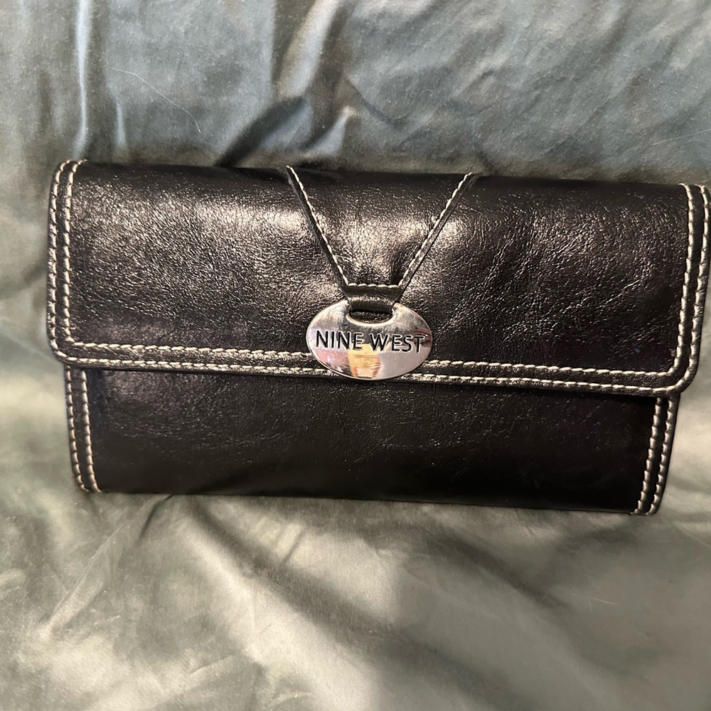 Nine West Black Leather Wallet